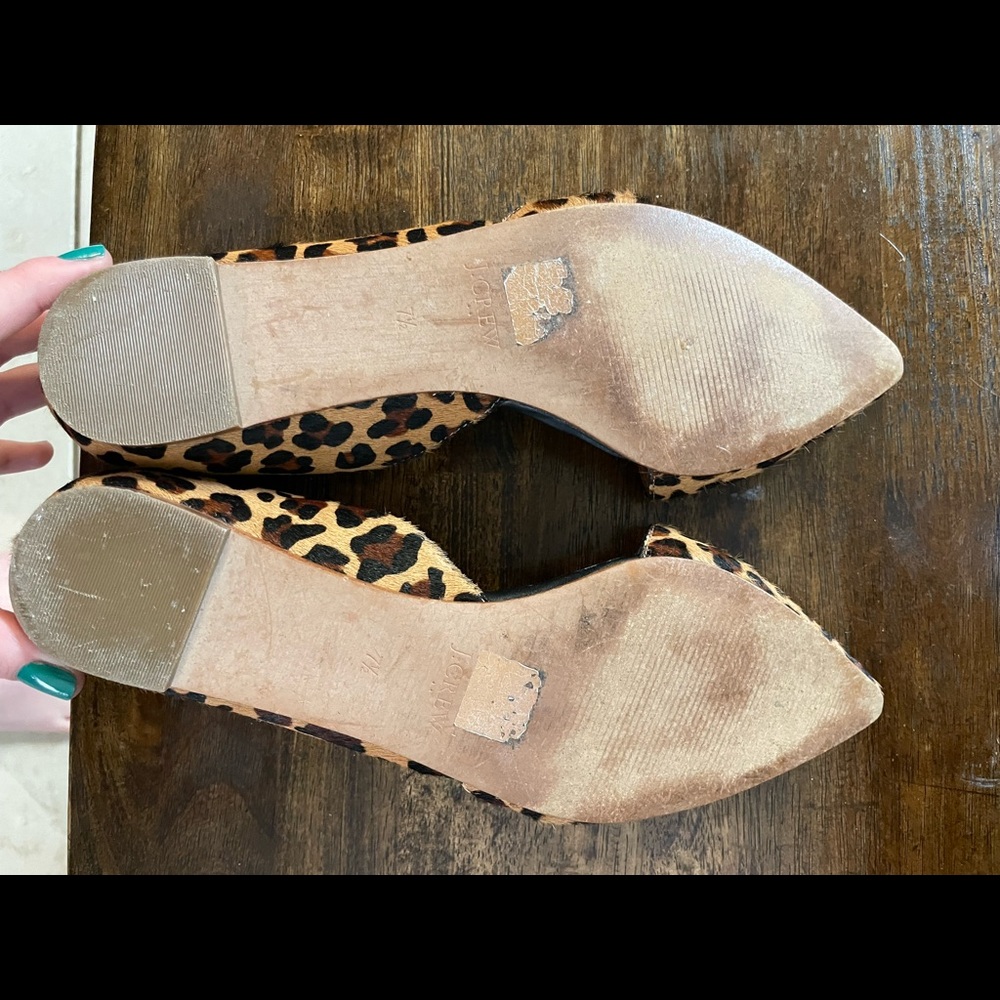 7.5 d’orsay leopard flats